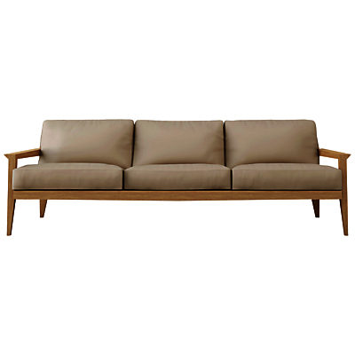 Case Stanley Large Leather Sofa Stone Case Stanley Large Leather Sofa Stone